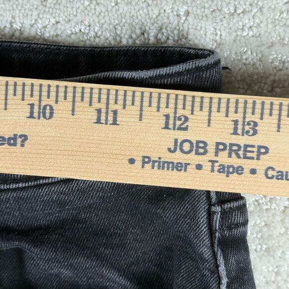 Free People We The Free Multi Button Up High Waist Straight Dark Charcoal Jeans - Picture 9 of 16